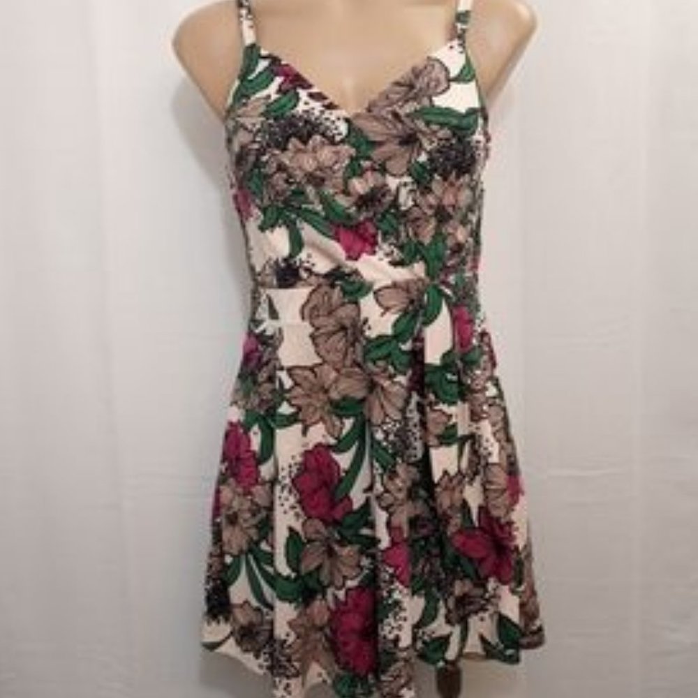 Candies floral romper size XL RUNS LARGER